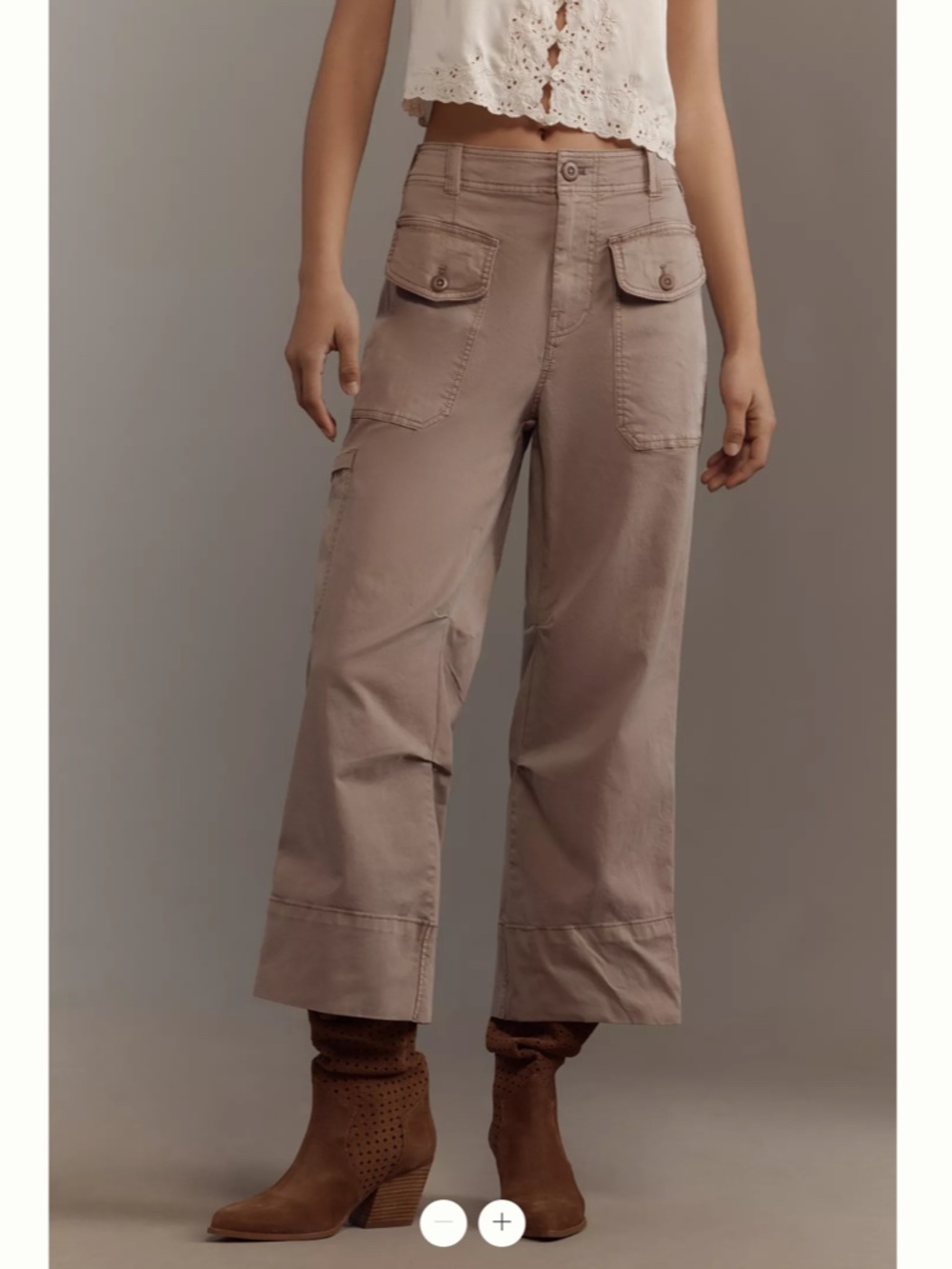 Anthropologie Pilcro Crop Wide-Leg Pants